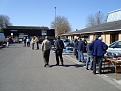 The morning Greeves jumble in the carpark. The sunshine was very welcome indeed!
